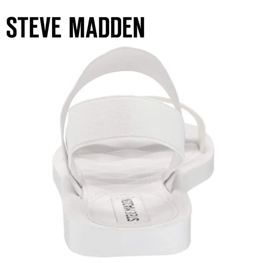 🆕️ NEW Women's Steve Madden Rafa Sandal, Size 7 / 8.5 / 9 / 9.5 / 10 - White - Picture 3 of 9
